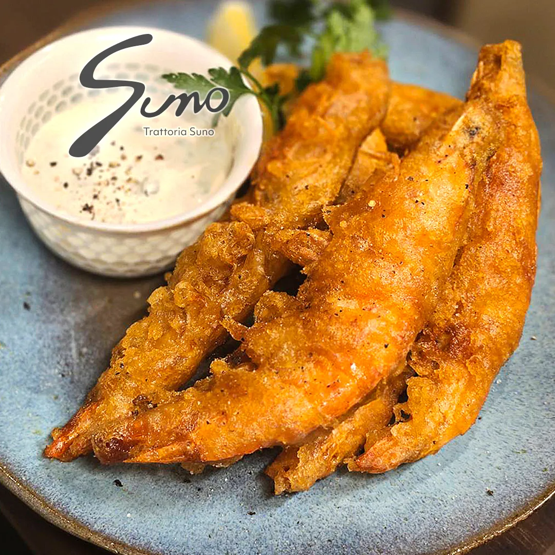 ソフトシェルシュリンプのフリット