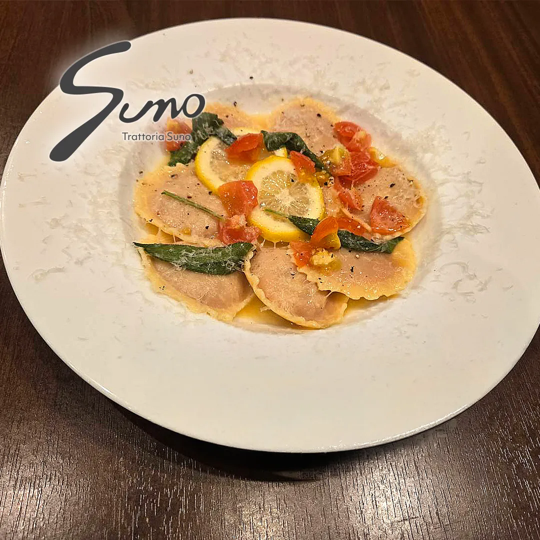 ビーツのラビオリ レモンバターソース🍋