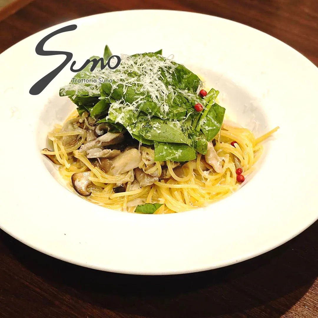5種のきのこのクリームパスタ
